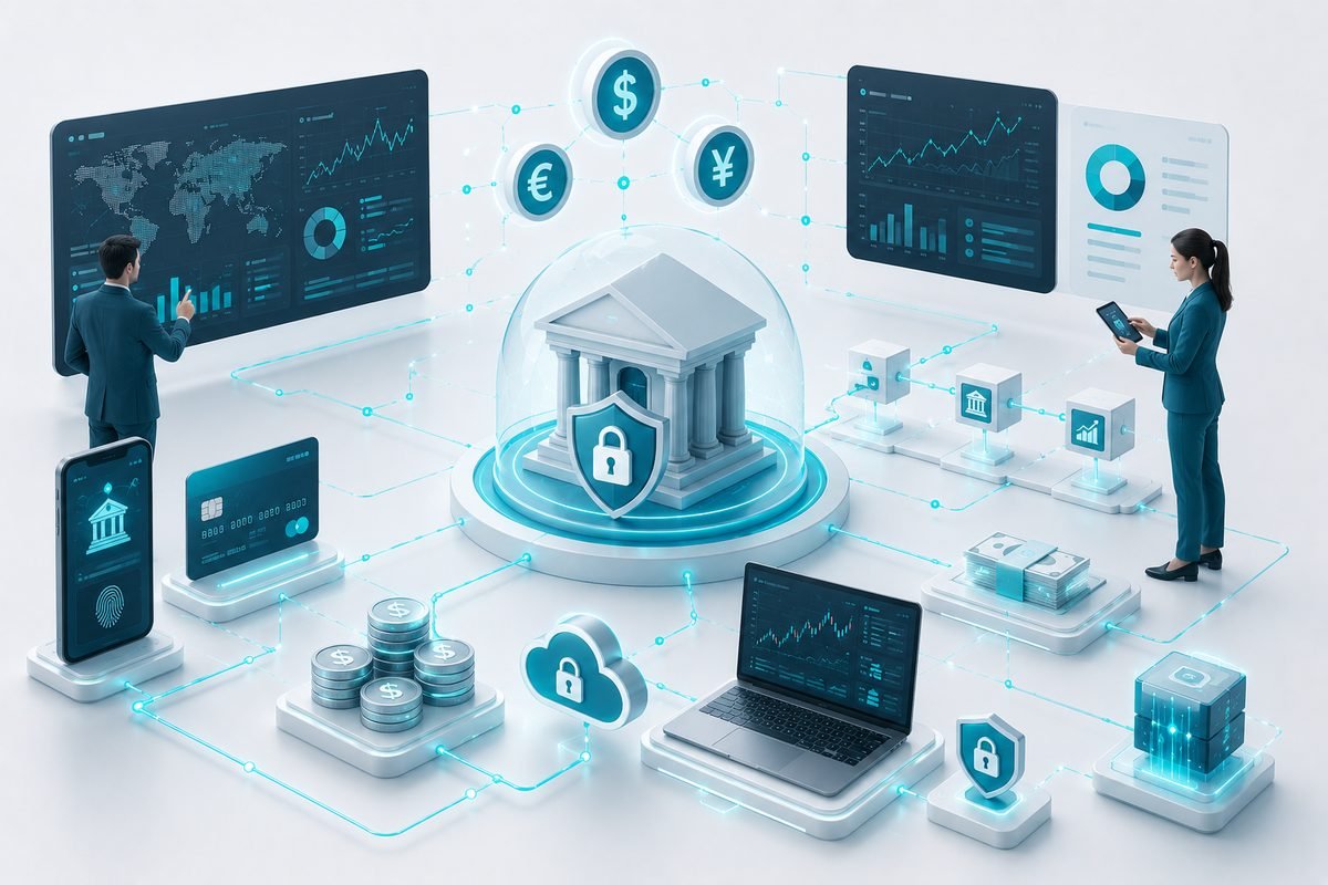 Financial services technology solutions - fintech software development for banking and investment firms